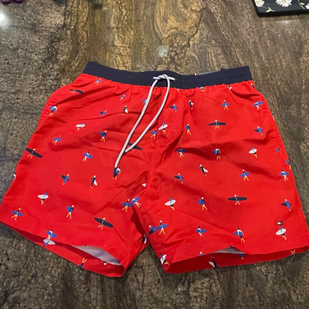 Tommy Hilfiger mens red swim trunk shorts size XL NWT surfer surf board